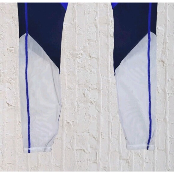 Fabletics Zone High Waisted Powerhold Mesh Leggings XS Royal Navy Blue Workout - Picture 4 of 11